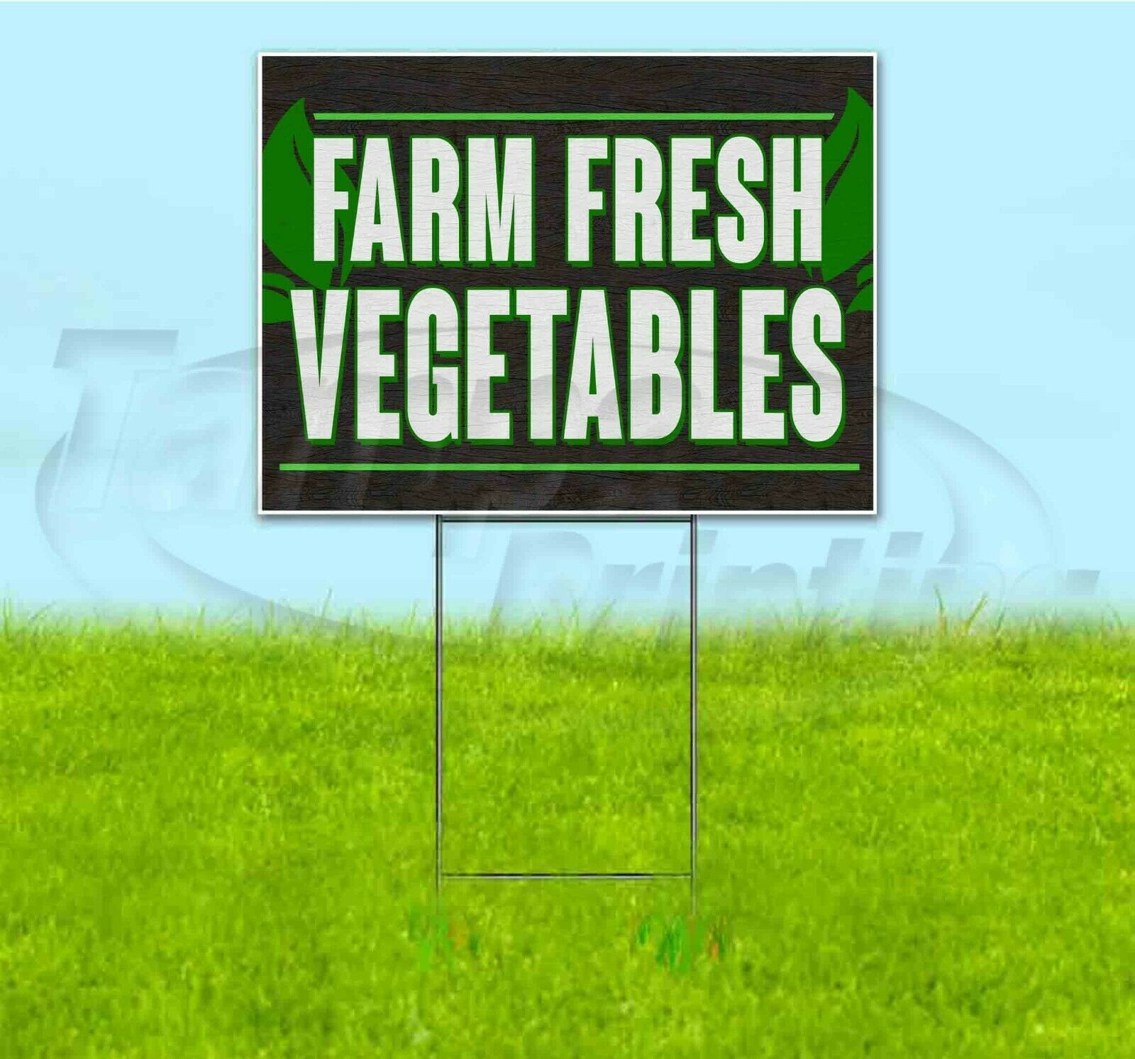 FARM FRESH VEGETABLES 18x24 Yard Sign WITH STAKE Corrugated Bandit USA ...