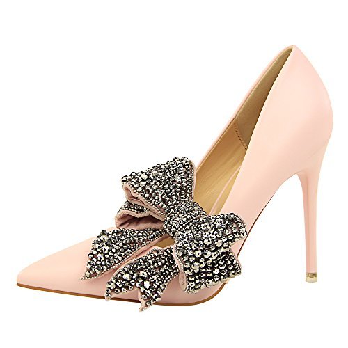 Rhinestone Lady Dress Shoes Women Pumps Heels Festival Party Wedding ...