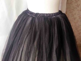BLACK WHITE Tutu Skirt Designer Adult Tutus Photography Prop Elastic Plus Size image 3