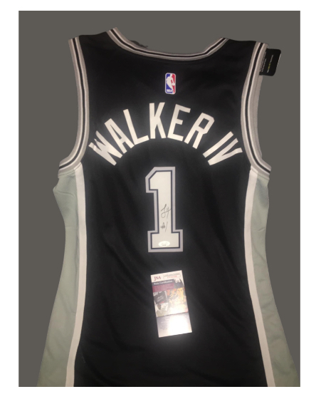Primary image for  San Antonio Spur Lonnie Walker IV autographed CERTIFIED jersey JSA
