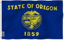 Anley |Fly Breeze| 3x5 Foot Oregon State Flag, Oregon OR Flags Polyester - $7.93