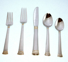 Lenox Eternity Gold 5 Piece Place Setting for 1 Stainless Flatware 18/10... - $69.00