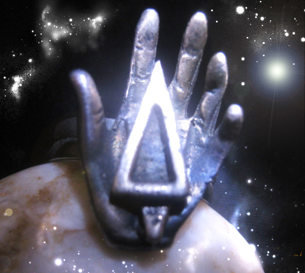 HAUNTED FORTUNE TELLER'S RING MASTER WITCH REVEAL THE FUTURE OOAK MAGICK  - $7,987.77