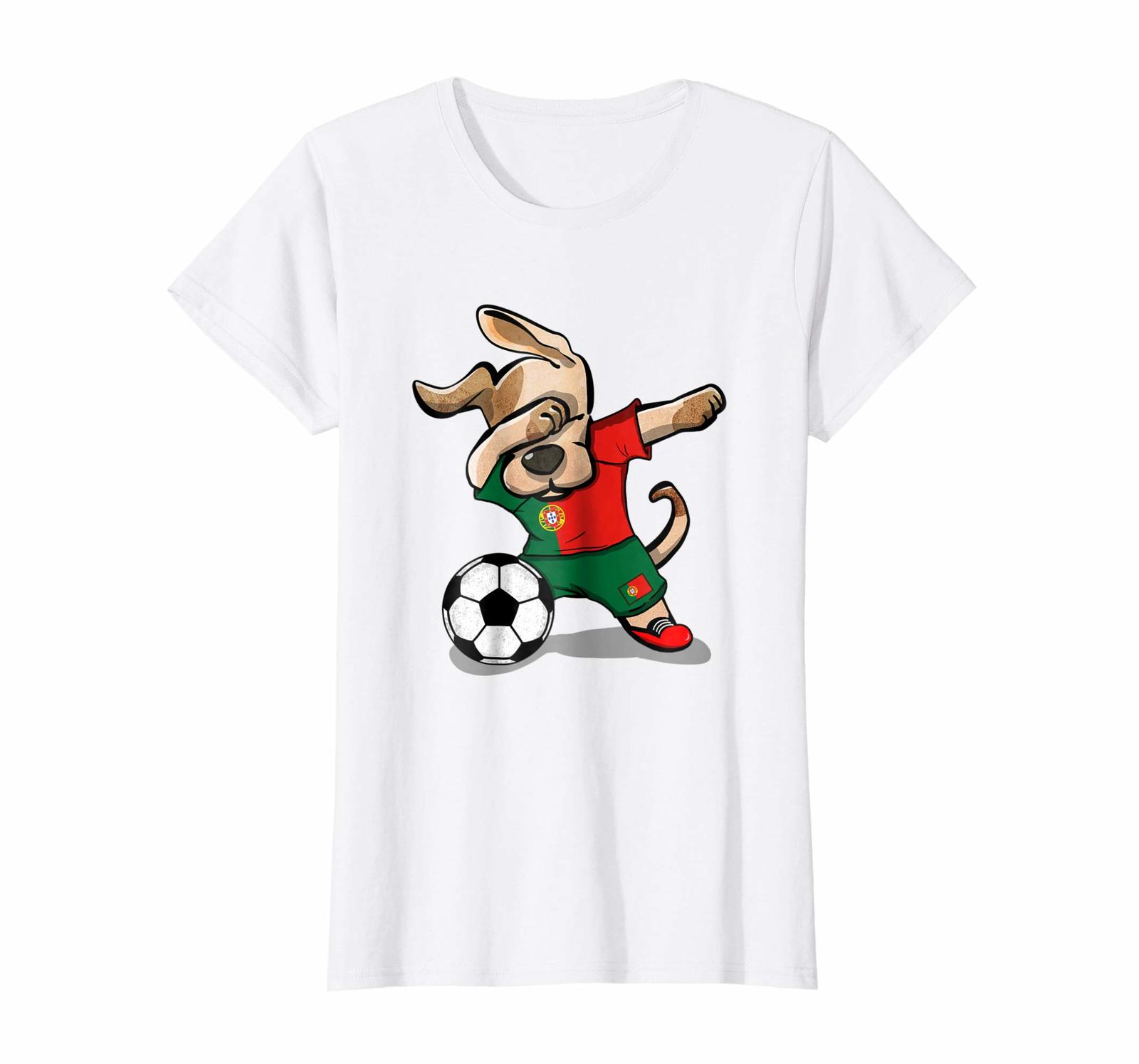 Dog Fashion - Dog Dabbing Soccer Portugal Jersey Shirt Portuguese Football Wowen