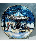Franklin mint heirloom 'Carousel Memories decorative plate by Sandi Lebron - $9.85