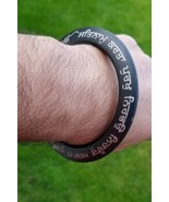Sikh kara black sarbloh mool mantar bangle singh kaur sidhu moosewala ka... - $72.40
