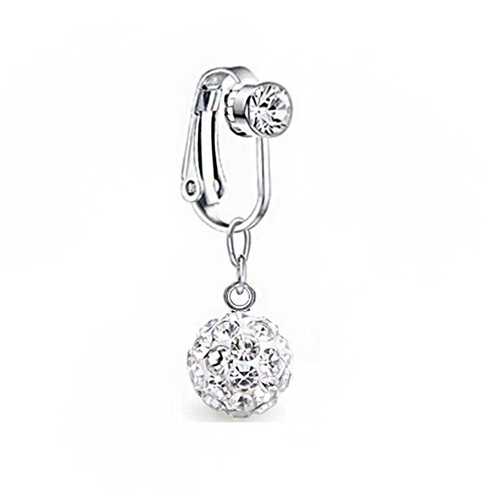 Fake Belly Button Ring Fake Belly Piercing Butterfly Clip On Umbilical Navel Fak Body Jewelry 8315