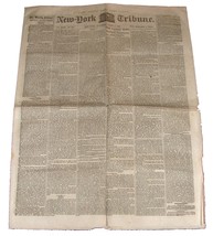 Saturday APril 9, 1859 NEW YORK TRIBUNE Newspaper Number 917 Very Nice! - $39.99