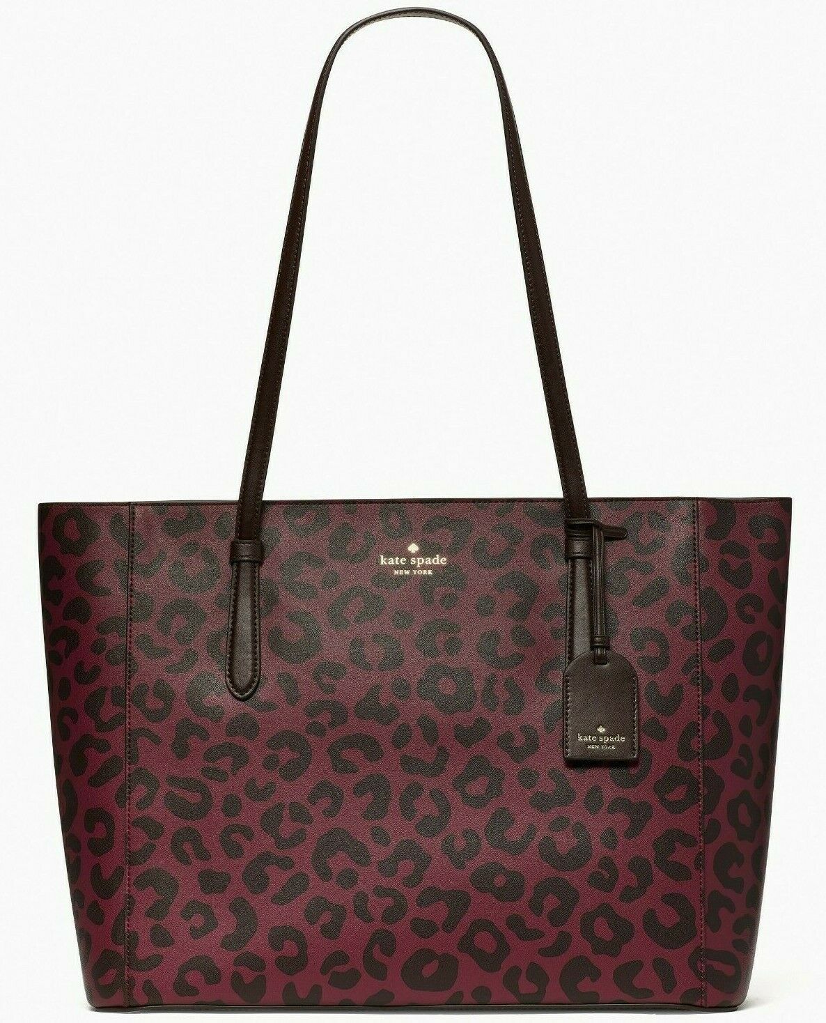 Kate Spade Schuyler Red Leopard Tote Cheetah K4644 Leopardo NWT $329 Retail