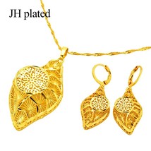 Bridal Jewelry Set Gold Color with  Necklace&Earring Set for Women Party - $21.34