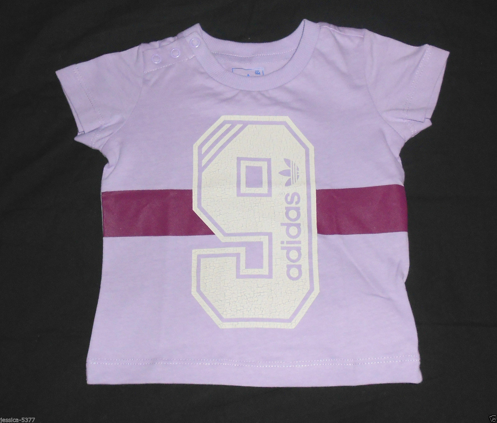 Adidas Infant Girls Toddler Girls Purple T-shirt infant girls tops 6M,9M,24M,3T