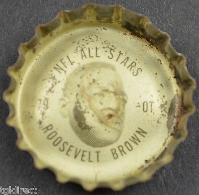 Primary image for Vintage Coca Cola NFL All Stars Bottle Cap New York Giants Roosevelt Brown Coke