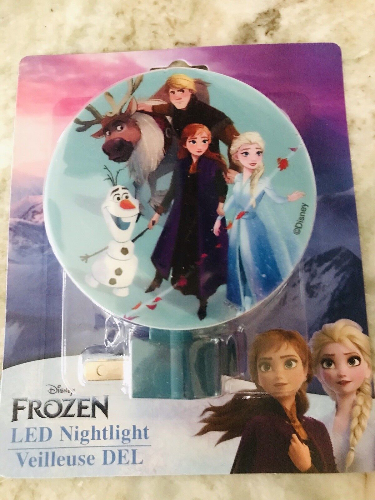 ShipN24Hours. New-Disney Frozen LED Nightlight.