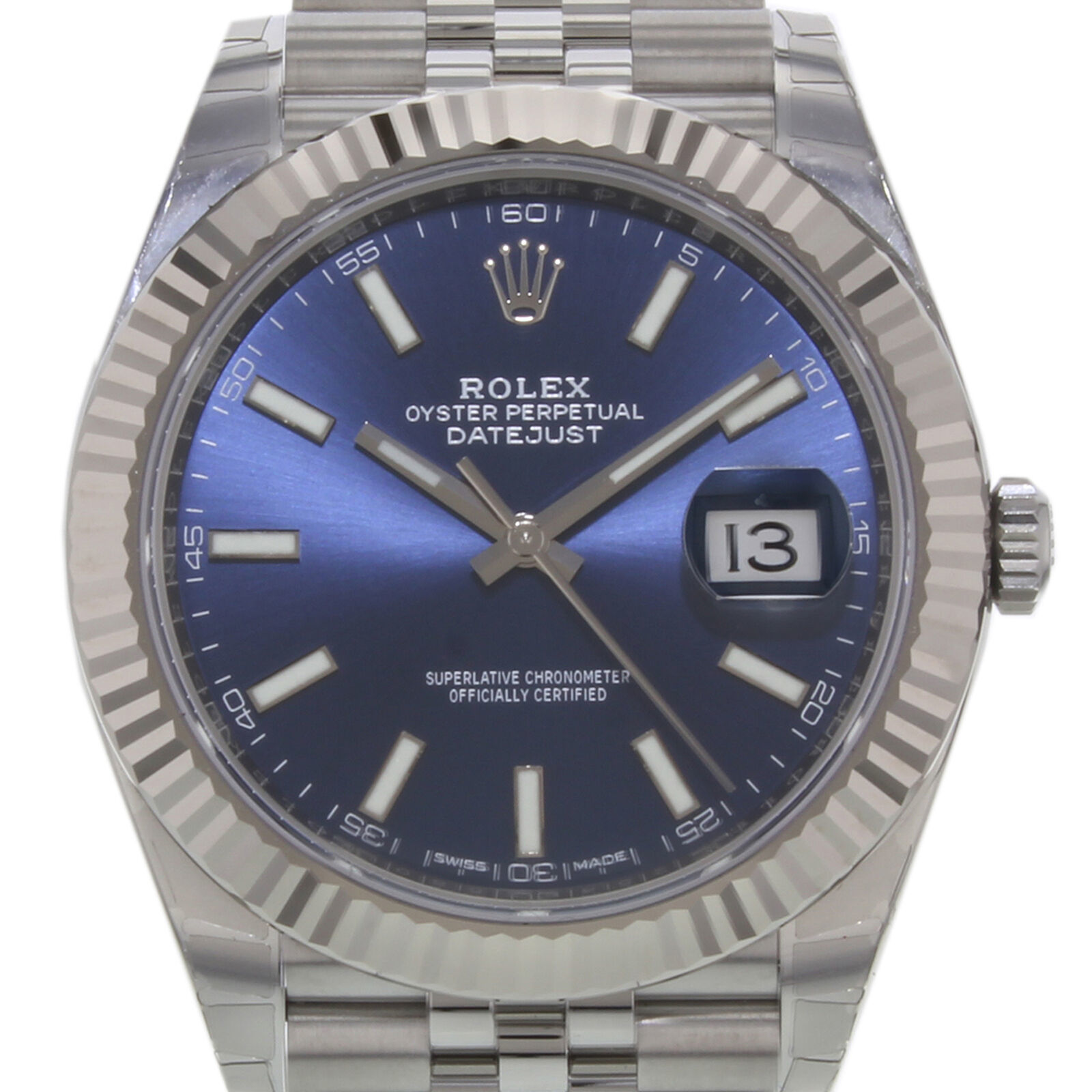 rolex datejust bleu marine