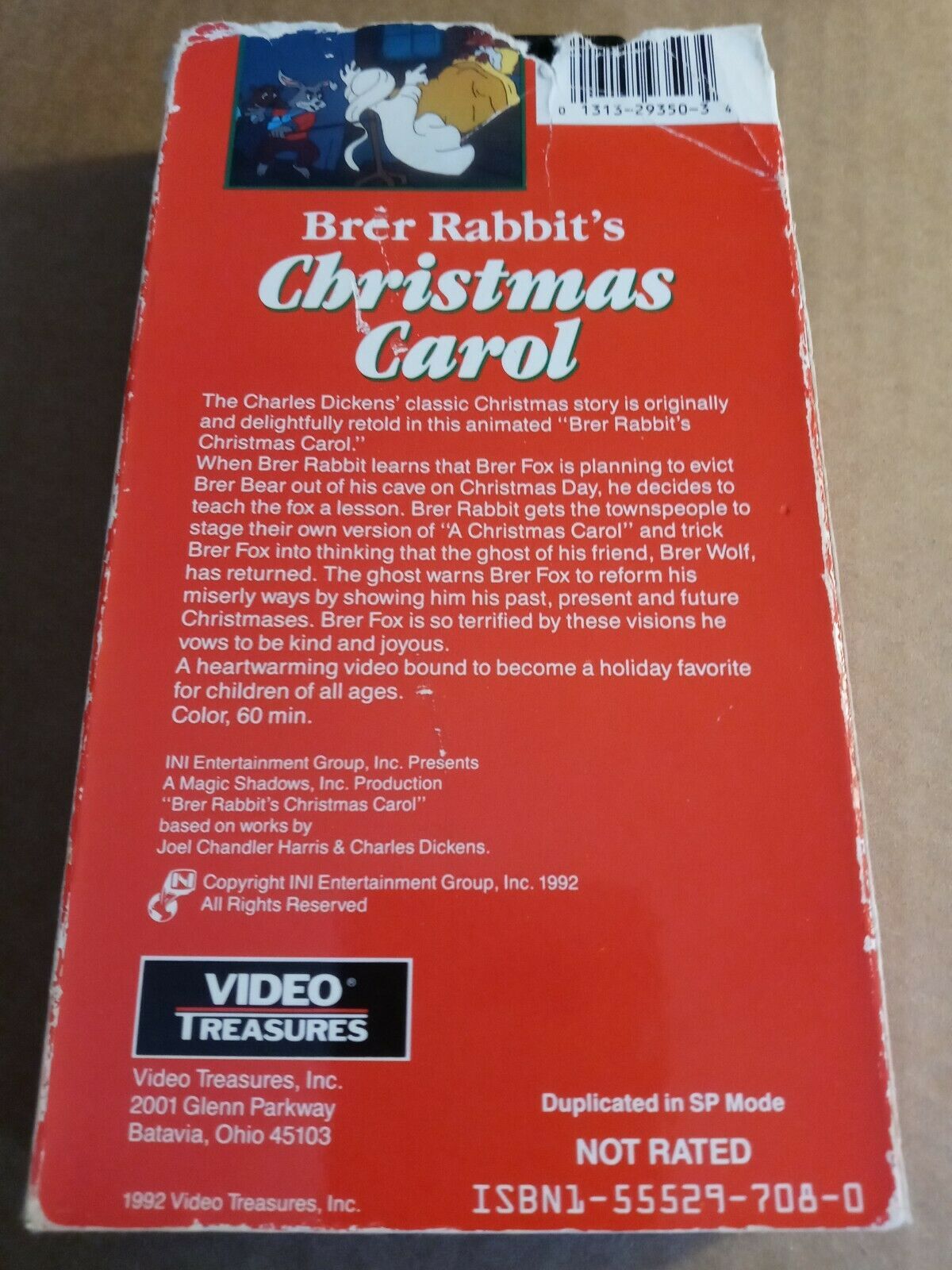 Brer Rabbit's Christmas Carol (VHS 1992, Video Treasures Release) - VHS ...