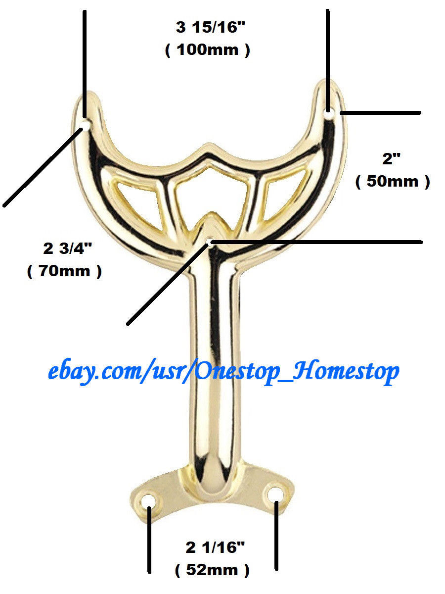 1 52" Polished Brass Ceiling Fan Blade Arm, Replacement Bracket, NEW Lighting Parts