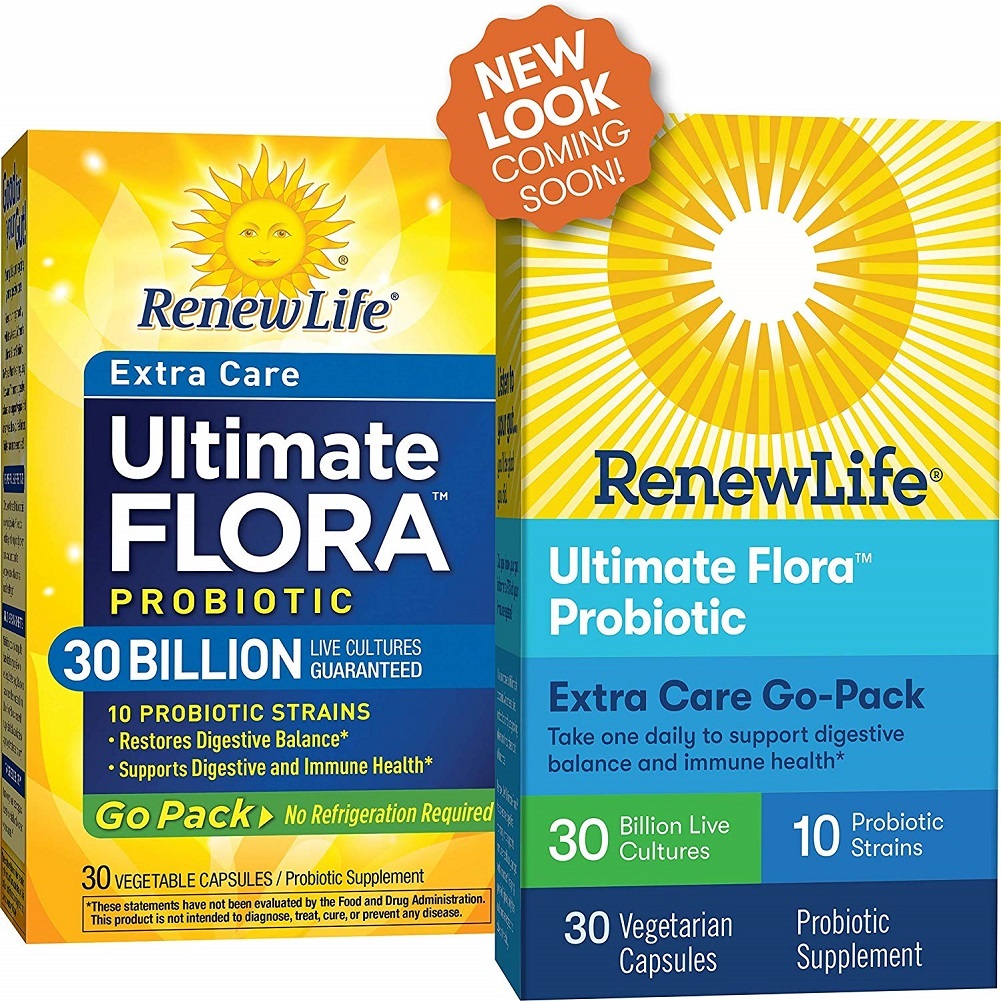 Renew Life Adult Probiotic - Ultimate Flora Extra Care Go-Pack Probiotic