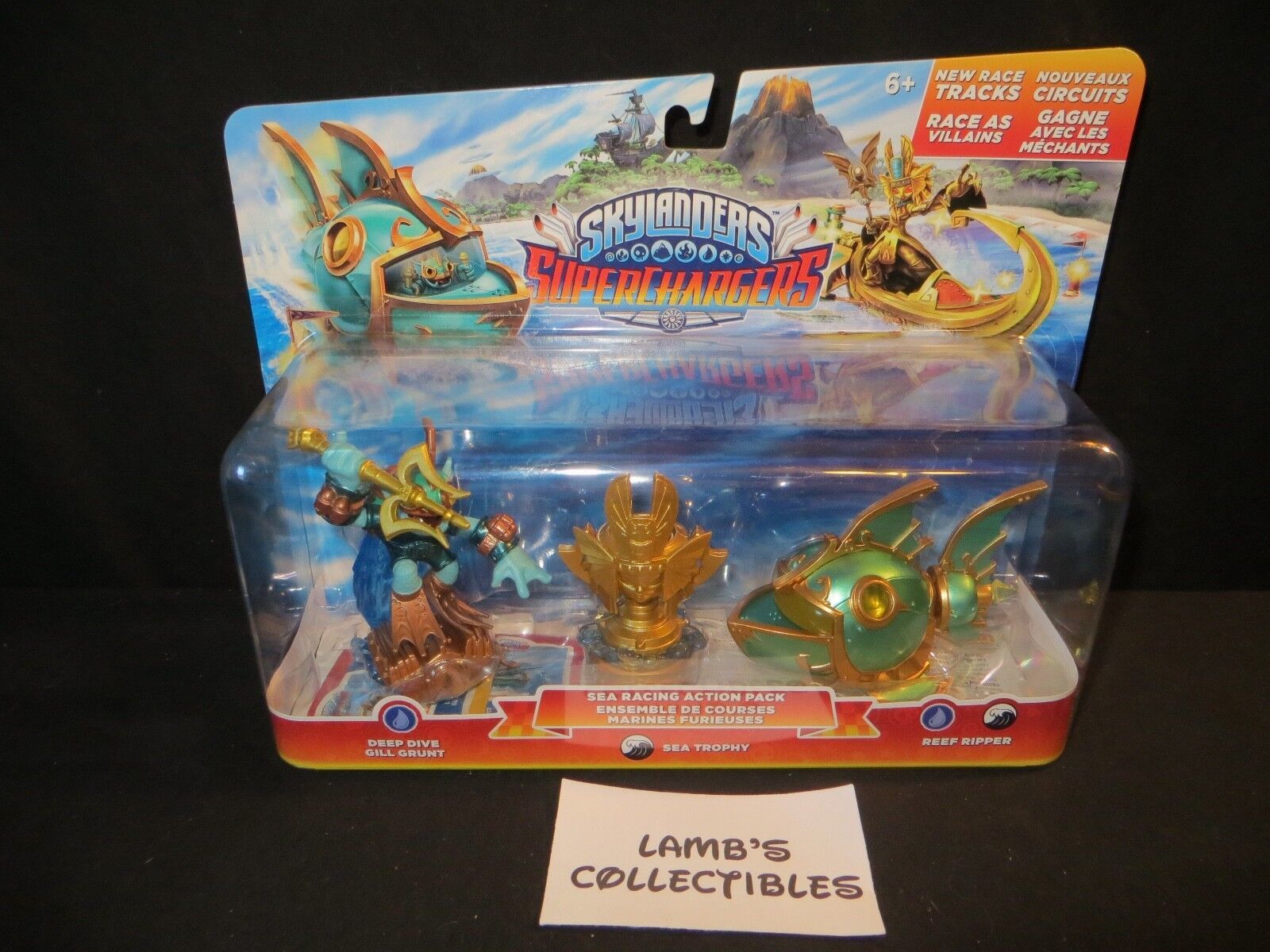 Skylanders Superchargers Sea Racing Action Pack Gill Grunt Reef Ripper