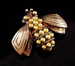 Gold and Silver bee brooch - Vintage Tiffany &amp; Co Insect lapel pin - Vin... - $495.00