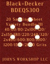 Black+Decker BDEQS300 - 17 Different Grits - 20 Sheet Variety Bundle III - $18.97