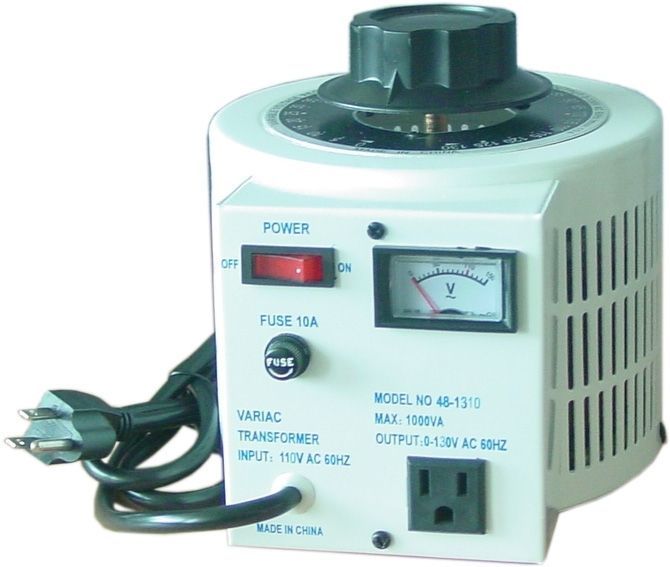 5 Amp Variac Variable Transformer 1000VA Max 0-240 AC Volt Output regulator New 