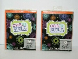 OVER THE HILL Happy Birthday Party 16 Invitations Envelopes Spiral Amscan NEW - $9.72
