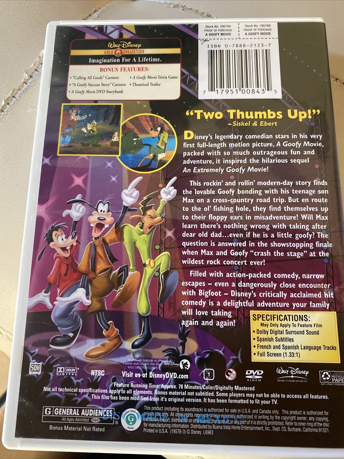 A Goofy Movie (DVD, 1995) - DVDs & Blu-ray Discs