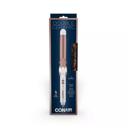 Primary image for Conair Double Ceramic 1" Curling Iron - Rose Gold - NEW