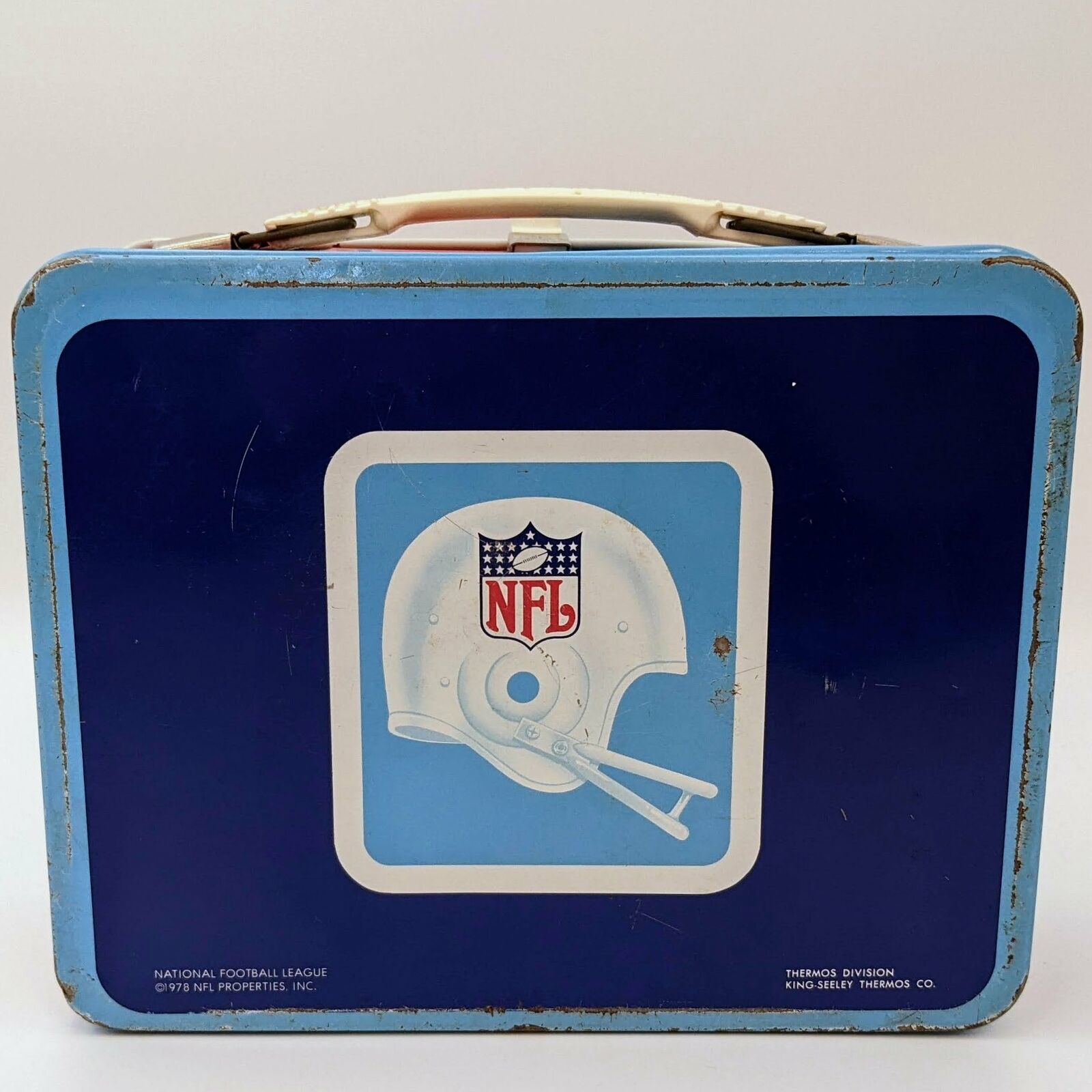 Vintage NFL Metal Lunch Box PreOwned (Thermos, 1978) 19701979