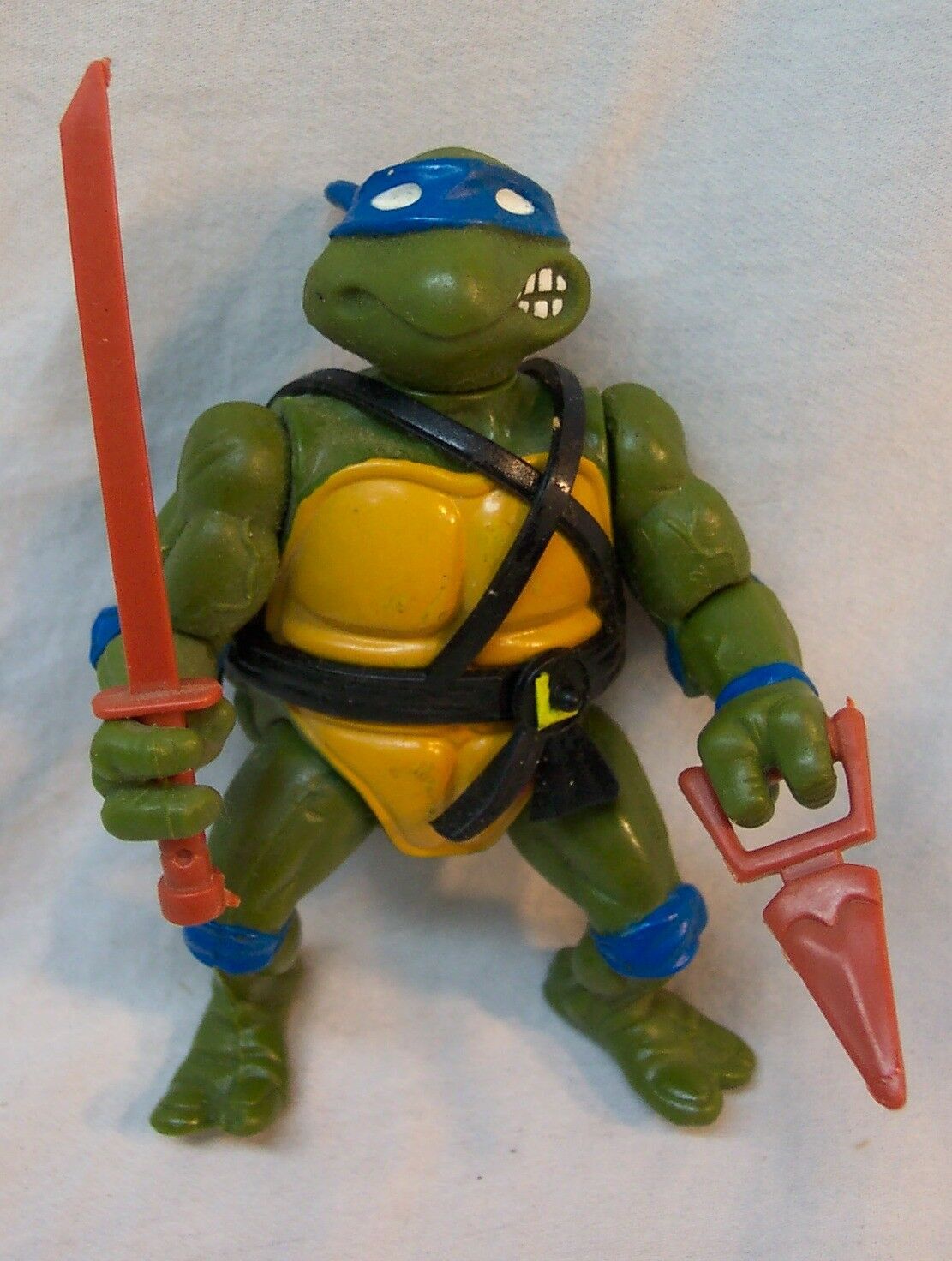 VINTAGE 1988 TEENAGE MUTANT NINJA TURTLES LEONARDO TURTLE Action Figure ...