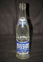 Old Vintage 1965 King Size Mission of Calif. Beverages Soda Pop Bottle 1... - $14.84