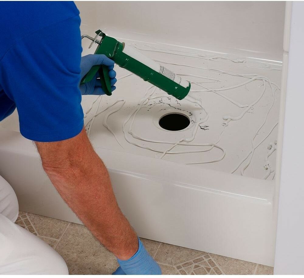 Shower Floor Repair Inlay Kit 24 in. W x 24 in. L Waterproof Adhesive