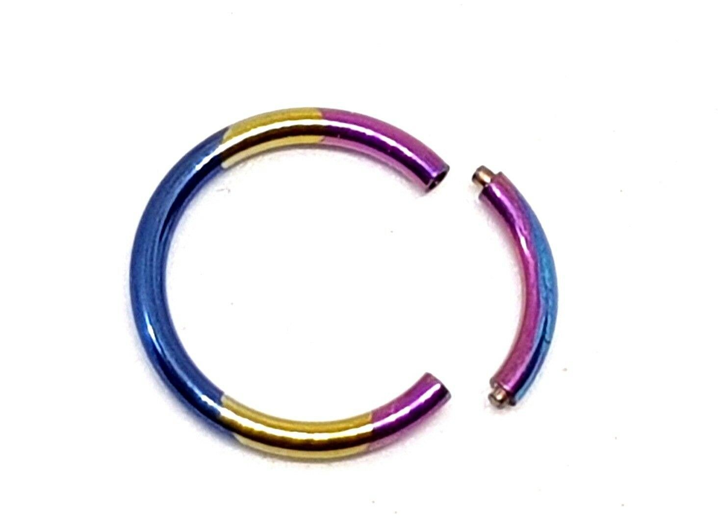 g23 Titanium Segment Rings 4 Colours Body Jewellery Your Choice.10MM