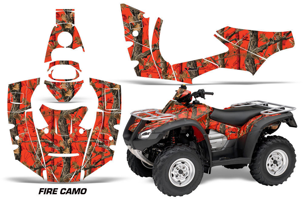 ATV Decal Graphics Kit Quad Wrap For Honda FourTrax Rincon 20062018