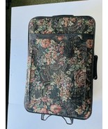 Vintage printed rolling luggage, 24x16x9 - $34.00