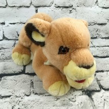 Vintage Lion Cub Plush Golden Young Posed Pouncing Stuffed Animal Soft Toy Cat - $14.84