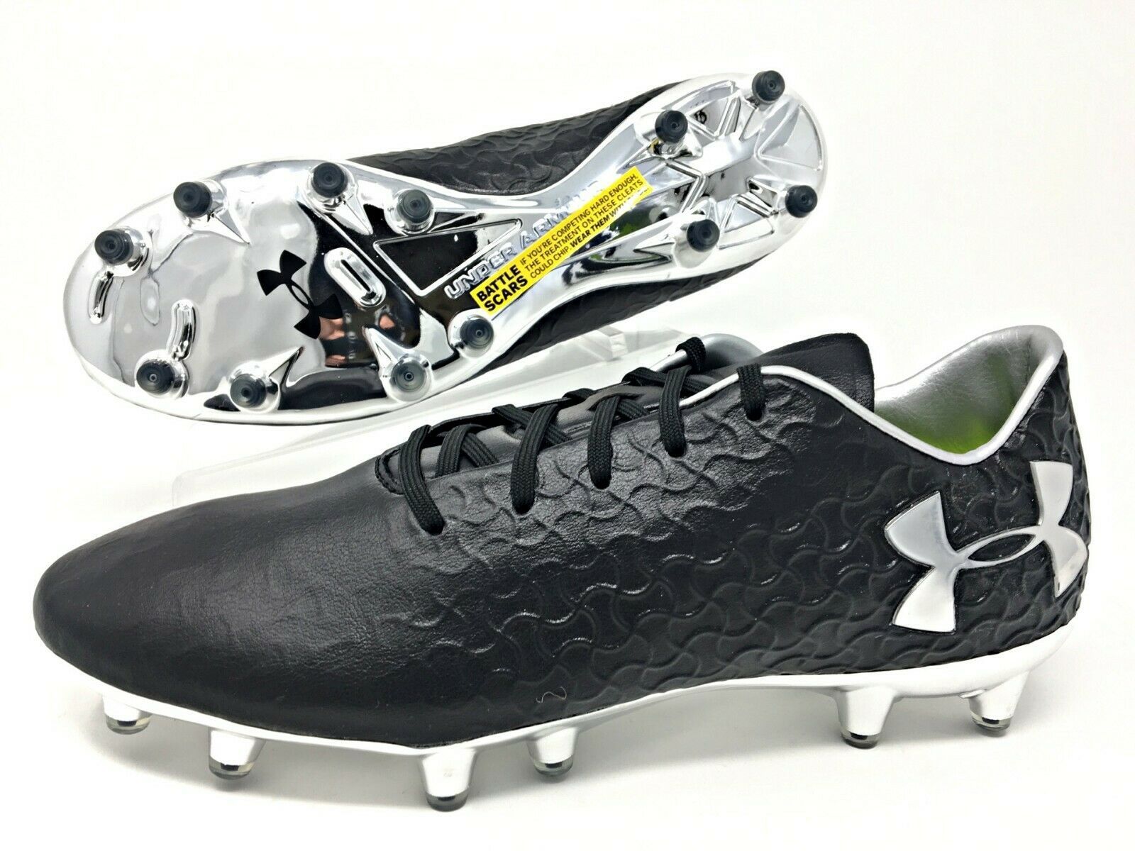 under armour soccer cleats black