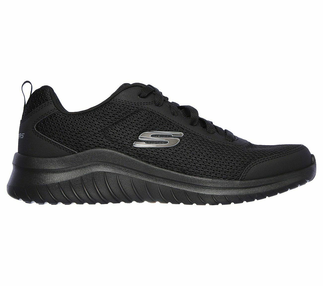 Skechers Black Shoes Men Memory Foam Walk Train Sport Comfort Casual ...