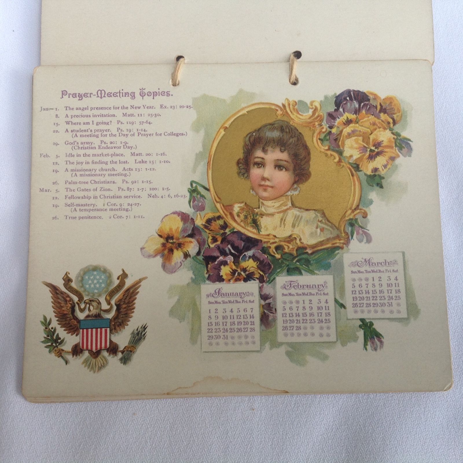 Vintage Calendar 1899 With All Months New and 50 similar items