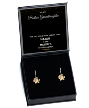 Ear Rings For Military Granddaughter, Major Granddaughter Earring Gifts,  - $49.95