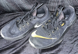 Nike Boys Air Max Infuriate II 943810-005 Black Gold Basketball Shoes Si... - $7.91