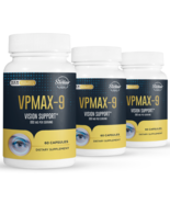 3 Pack VPMAX-9, eye health and vision support-60 Capsules x3 - $93.49