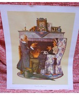 Norman Rockwell Canvas Art Print &quot;Tea For Two&quot; Oct 22, 1927; 1972 Curtis... - $18.95