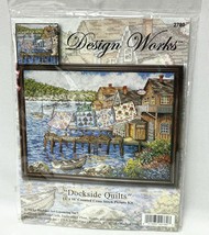 Design Works Dockside Quilts Counted Cross Stitch Kit #2780 NEW boats lake cabin - $20.24