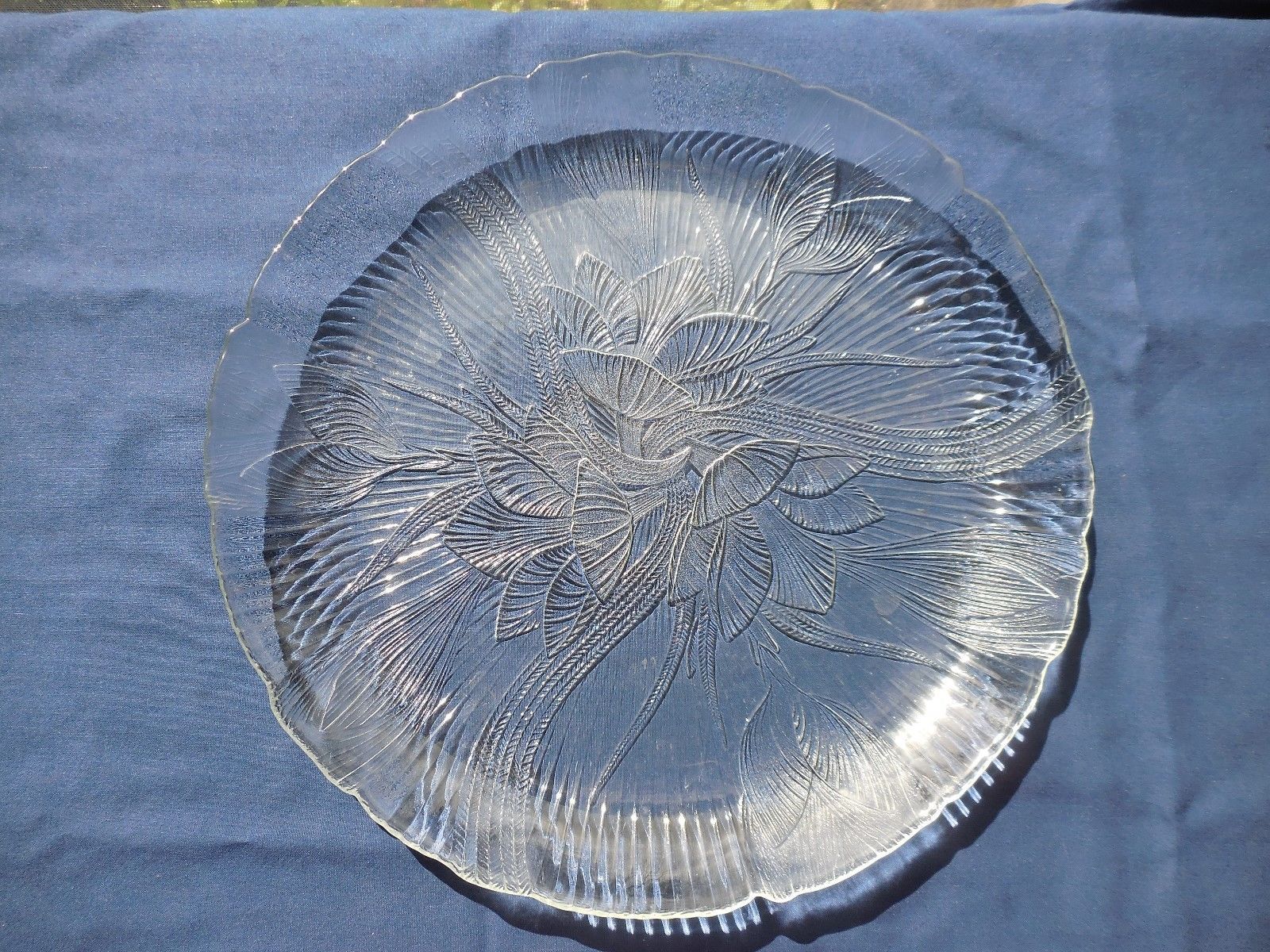 Arcoroc Canterbury Crocus Clear Glass Plate 10 1/2