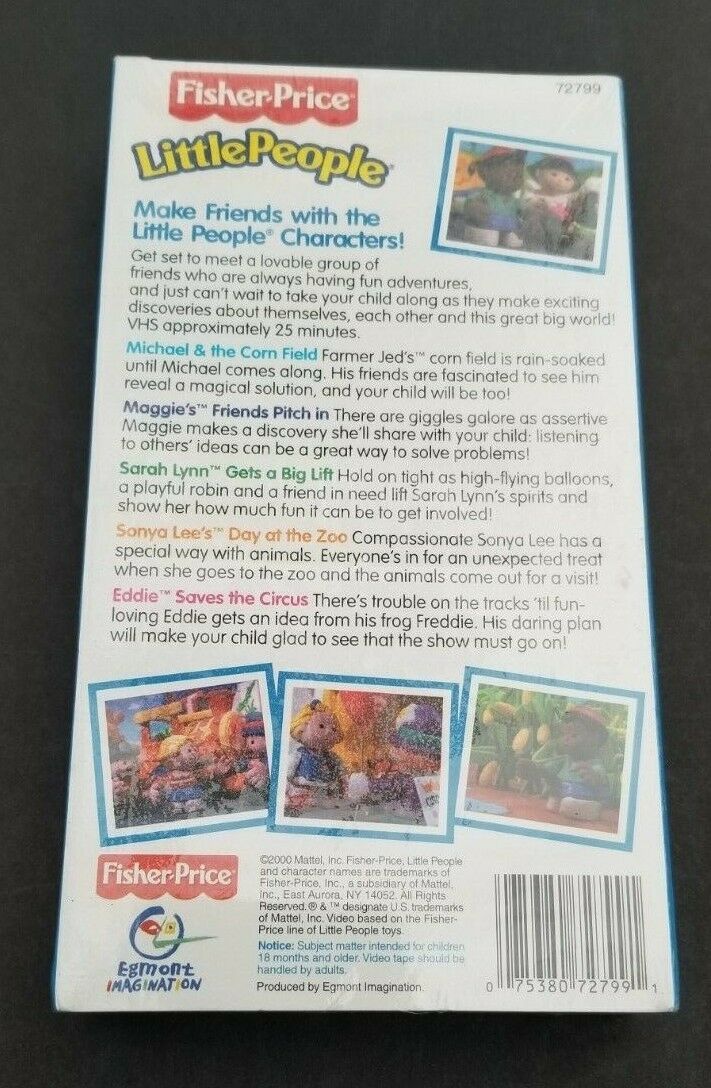 Fisher Price 2 VHS Tapes Little People Big Discoveries Discovering Farm ...