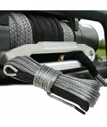 1/4&quot;x50&#39; 7700LBS Synthetic Winch Rope Line Recovery Cable 4WD ATV Grey W... - $27.74