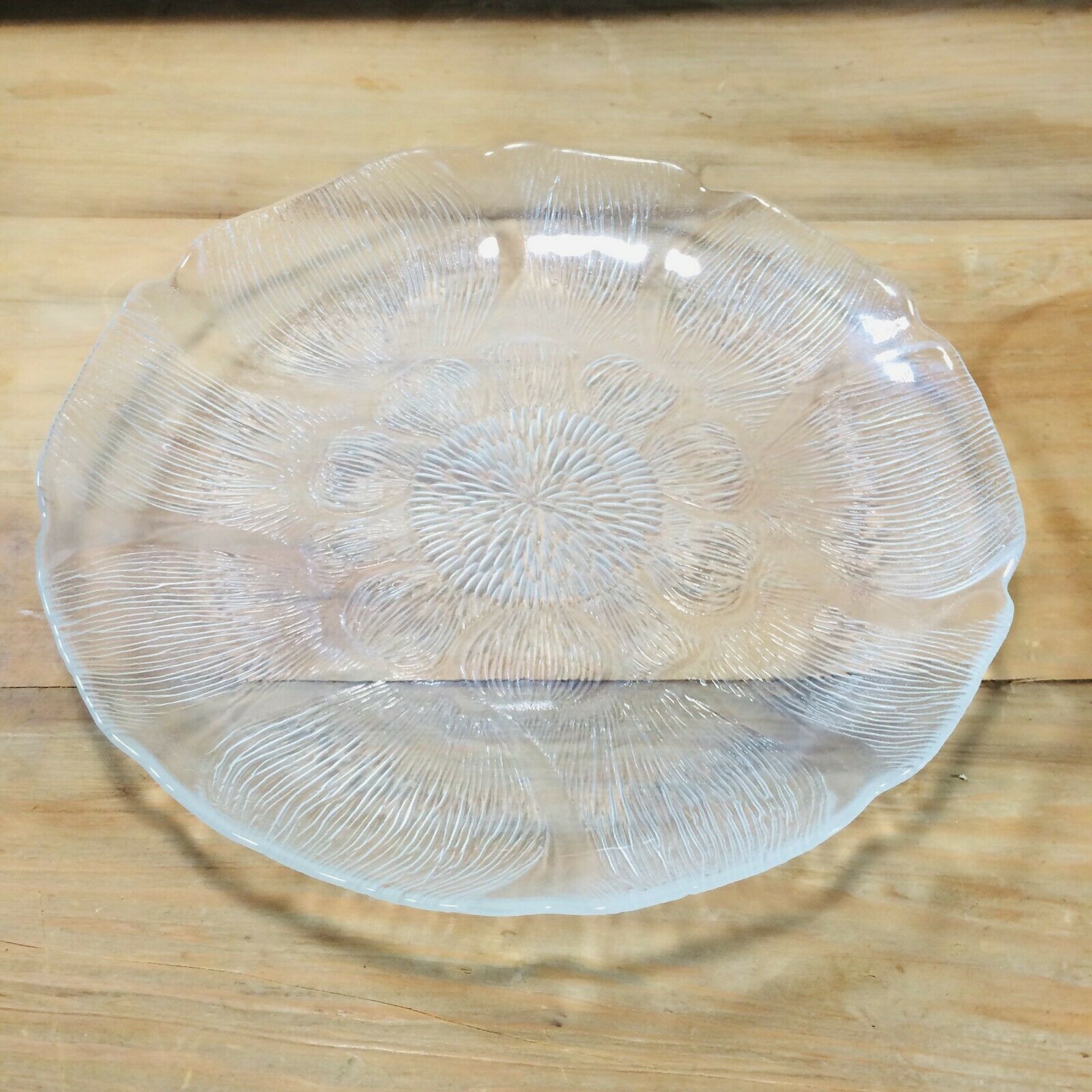 4 Arcoroc France Fleur Flower Embossed Clear And 50 Similar Items