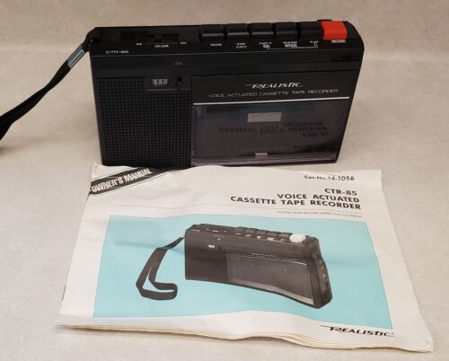 Primary image for Realistic CTR 85 Portable Cassette Tape Player Recorder Voice Actuated WORKING