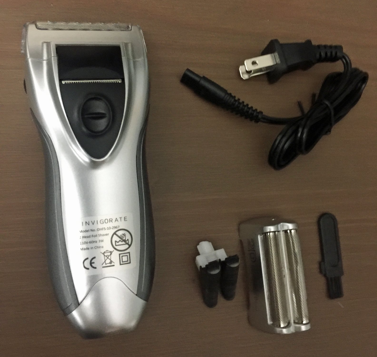 Cordless Foil Shaver For Men Double Head Electric Rechargeable Travel 2 Dimens Men's Shavers